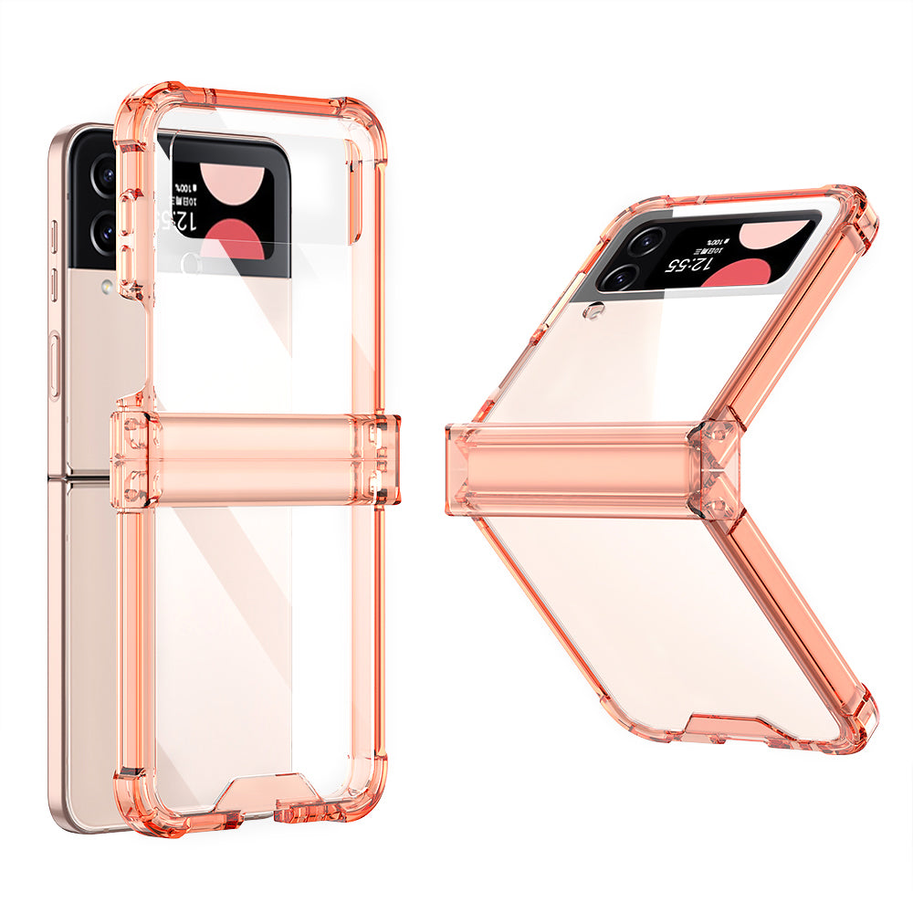 GKK For Samsung Galaxy Z Flip3 5G Hinge Protection Clear Phone Case Soft TPU Reinforced Corners Shockproof Anti-Drop Cover GKK For Samsung Galaxy Z Flip3 5G Hinge Protection Clear Phone Case Soft TPU Reinforced Corners Shockproof Anti-Drop Cover